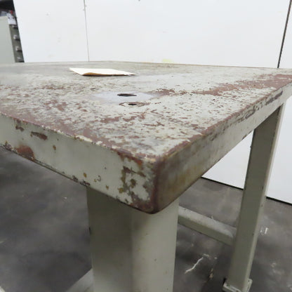 1-1/4" Thick Steel Top Assembly Welding Fabrication Table 36"x 36"x 44" Tall