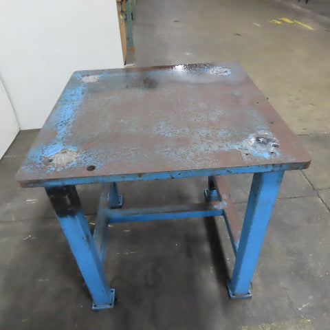 1-1/4" Thick Steel Top Assembly Welding Fabrication Table 36"x 36"x 37-3/4" Tall