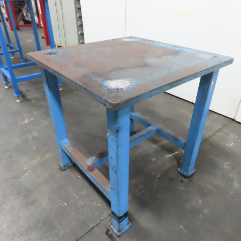 1-1/4" Thick Steel Top Assembly Welding Fabrication Table 36"x 36"x 37-3/4" Tall