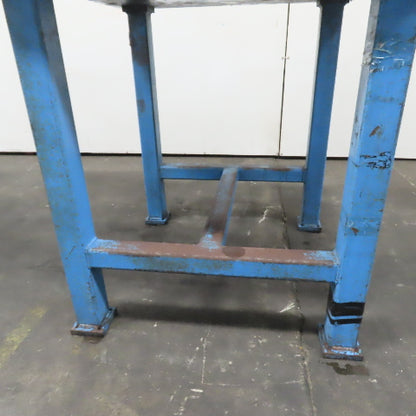 1-1/4" Thick Steel Top Assembly Welding Fabrication Table 36"x 36"x 37-3/4" Tall