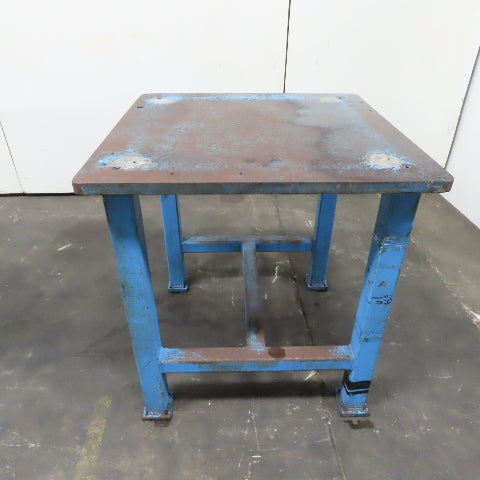 1-1/4" Thick Steel Top Assembly Welding Fabrication Table 36"x 36"x 37-3/4" Tall