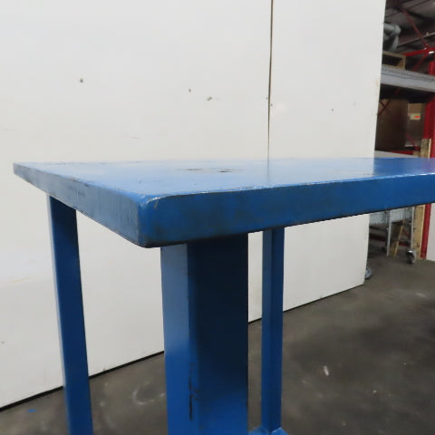 1" Thick Steel Top Assembly Welding Fabrication Table 30"x 30"x 48" Adj Height