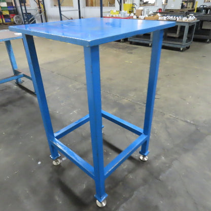 1" Thick Steel Top Assembly Welding Fabrication Table 30"x 30"x 48" Adj Height