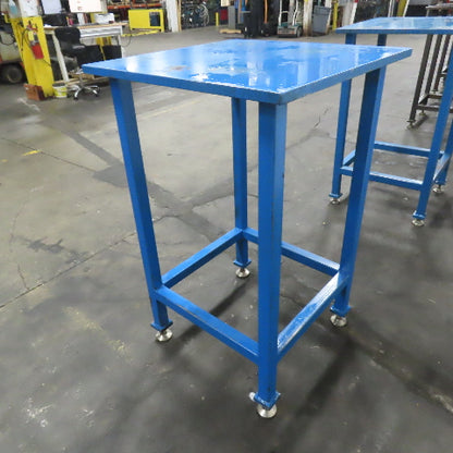1" Thick Steel Top Assembly Welding Fabrication Table 30"x 30"x 48" Adj Height