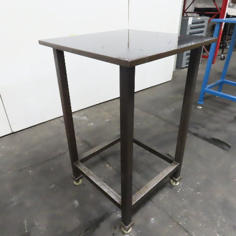 1" Thick Steel Top Assembly Welding Fabrication Table 30"x 30"x 48" Adj Height