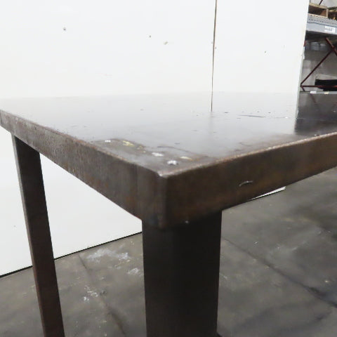 1" Thick Steel Top Assembly Welding Fabrication Table 30"x 30"x 48" Adj Height