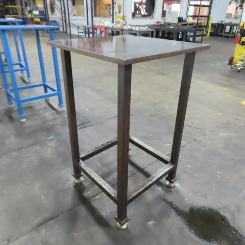1" Thick Steel Top Assembly Welding Fabrication Table 30"x 30"x 48" Adj Height