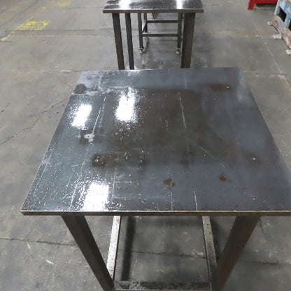1" Thick Steel Top Assembly Welding Fabrication Table 30"x 30"x 48" Adj Height
