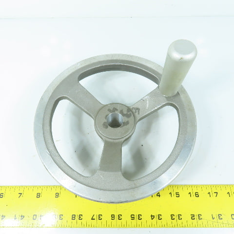 Jergens 8" 3-Spoke Machine Handwheel W/ Revolving Handle 7/8" Bore