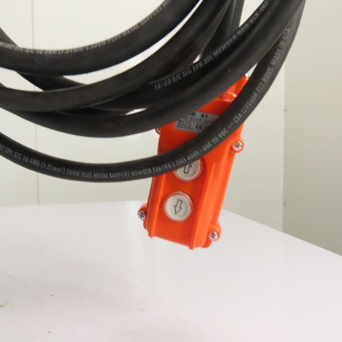 CM Lodestar Model RRS 2Ton 4000LB Electric Chain Hoist 20'Lift 16FPM 230/460 3Ph