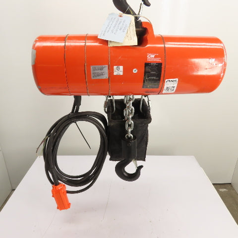 CM Lodestar Model RRS 2Ton 4000LB Electric Chain Hoist 20'Lift 16FPM 230/460 3Ph