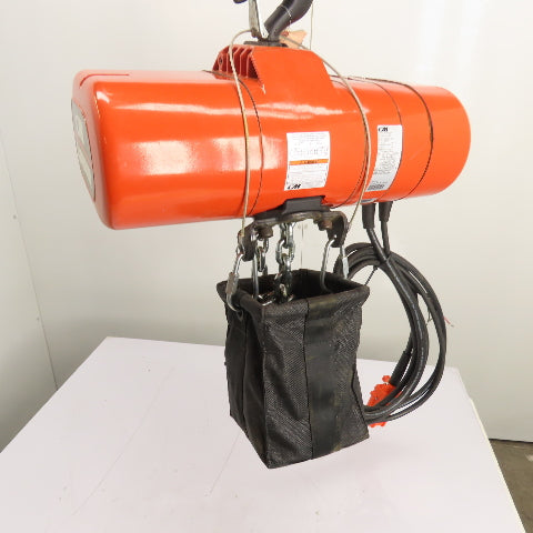 CM Lodestar Model RRS 2Ton 4000LB Electric Chain Hoist 20'Lift 16FPM 230/460 3Ph