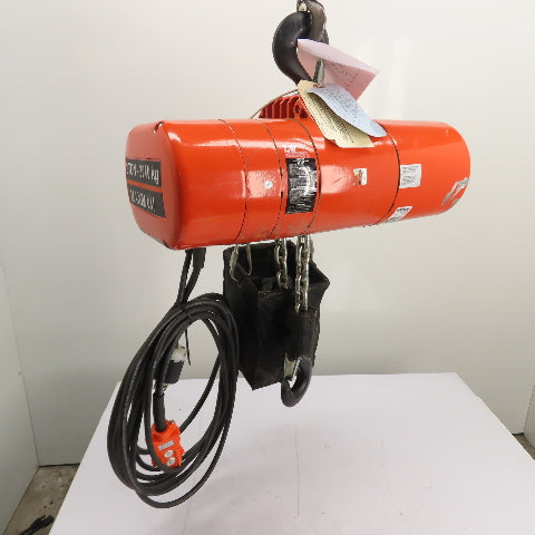 CM Lodestar Model RRS 2Ton 4000LB Electric Chain Hoist 20'Lift 16FPM 230/460 3Ph