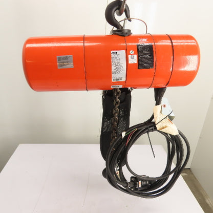 CM Lodestar Model L 1Ton 2000LB Electric Chain Hoist 20'Lift 16FPM 230/460 3Ph