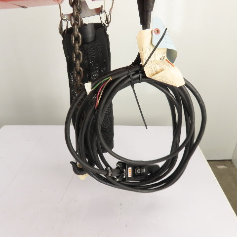 CM Lodestar Model L 1Ton 2000LB Electric Chain Hoist 20'Lift 16FPM 230/460 3Ph