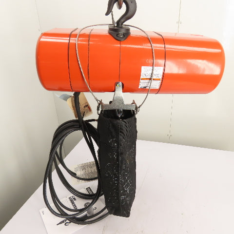 CM Lodestar Model J 1/2Ton 1000LB Electric Chain Hoist 20'Lift 32FPM 230/460 3Ph