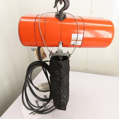 CM Lodestar Model J 1/2Ton 1000LB Electric Chain Hoist 20'Lift 32FPM 230/460 3Ph