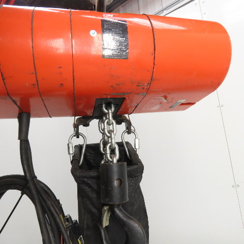 CM Lodestar Model RRS 2Ton 4000LB Electric Chain Hoist 14'Lift 16FPM 230/460 3Ph