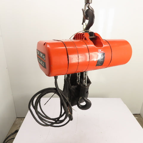 CM Lodestar Model RRS 2Ton 4000LB Electric Chain Hoist 14'Lift 16FPM 230/460 3Ph