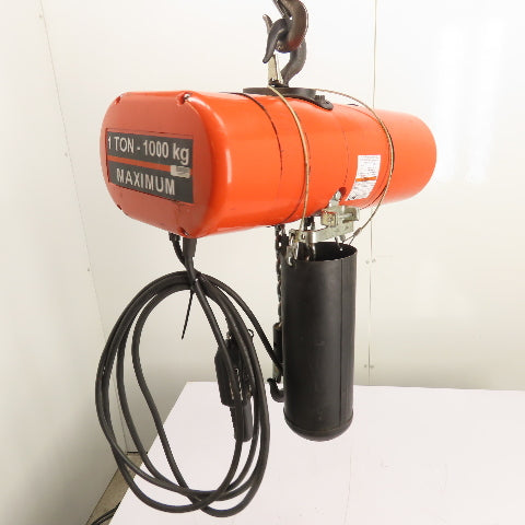 CM Lodestar Model L 1Ton 2000LB Electric Chain Hoist 15'Lift 16FPM 230/460 3Ph