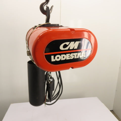 CM Lodestar Model L 1Ton 2000LB Electric Chain Hoist 15'Lift 16FPM 230/460 3Ph