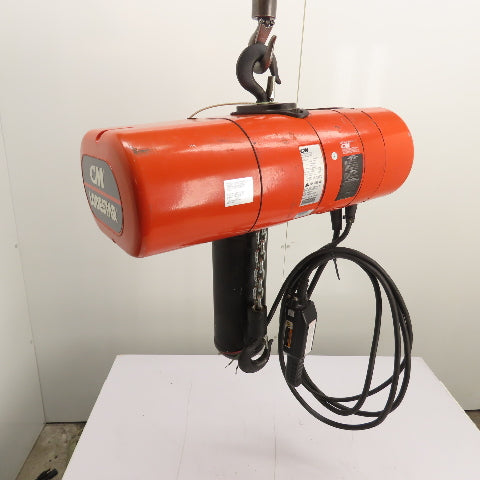 CM Lodestar Model L 1Ton 2000LB Electric Chain Hoist 15'Lift 16FPM 230/460 3Ph