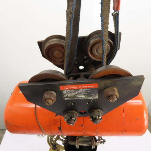 CM Lodestar Model F 1Ton 2000LB Electric Chain Hoist 15'Lift 16FPM 230/460 3Ph