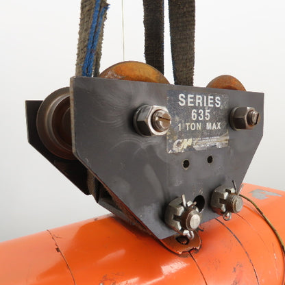 CM Lodestar Model F 1Ton 2000LB Electric Chain Hoist 15'Lift 16FPM 230/460 3Ph