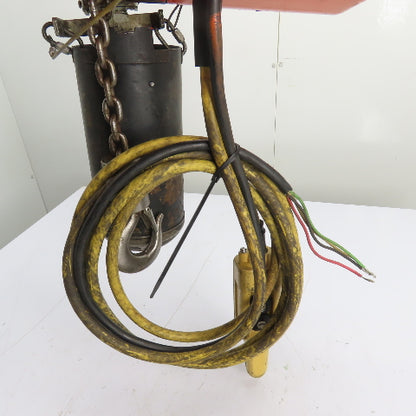 CM Lodestar Model F 1Ton 2000LB Electric Chain Hoist 15'Lift 16FPM 230/460 3Ph