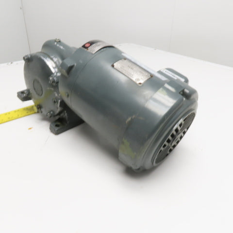 U.S. Motors S351A 1/2HP Electric Gear Motor 208-230/460V 3Ph 58:1 Ratio Tested