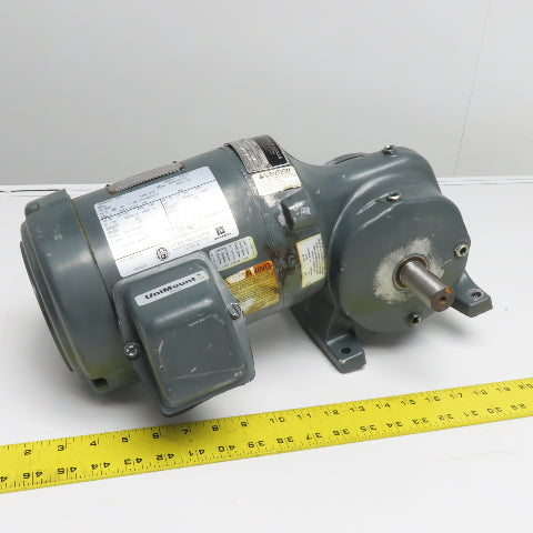 U.S. Motors S351A 1/2HP Electric Gear Motor 208-230/460V 3Ph 58:1 Ratio Tested