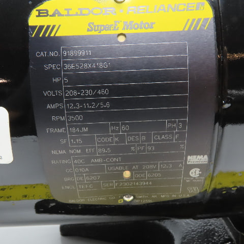 Grundfos 10-12709-230008-2681P Centrifugal Pump 5HP 208-230/460V 3Ph 113GPM