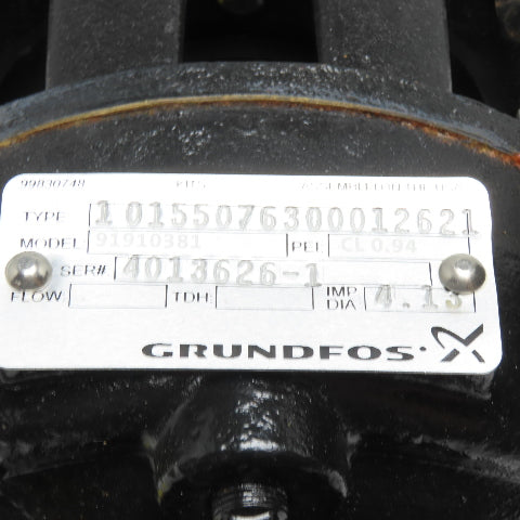 Grundfos 91910381 Centrifugal Pump 3HP 230/460V 3Ph 3490RPM