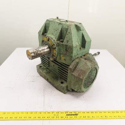 Foote-Jones U60 Enclosed Worm Gear Reducer 50:1 Ratio 1750 RPM