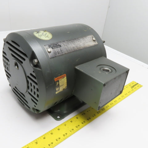 Lincoln Electric S18564 7.5HP ODP Electric Motor 230/460V 3Ph 1745RPM 213T Frame