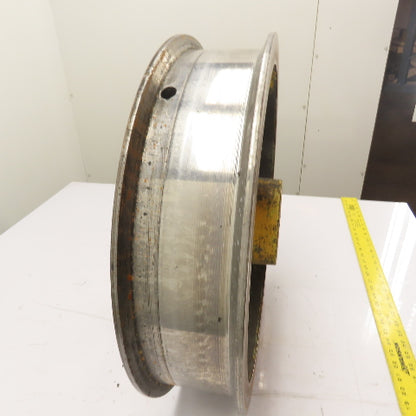 31874 4-Spoke Cast Iron Flat Belt Pulley Flywheel 21.25" OD 5" Wide 2.5" Bore