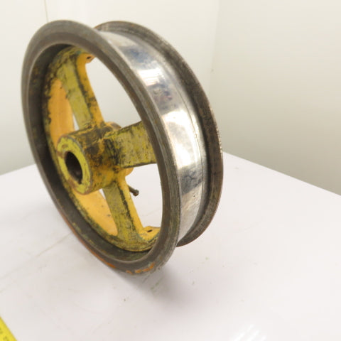 31874 4-Spoke Cast Iron Flat Belt Pulley Flywheel 21.25" OD 5" Wide 2.5" Bore