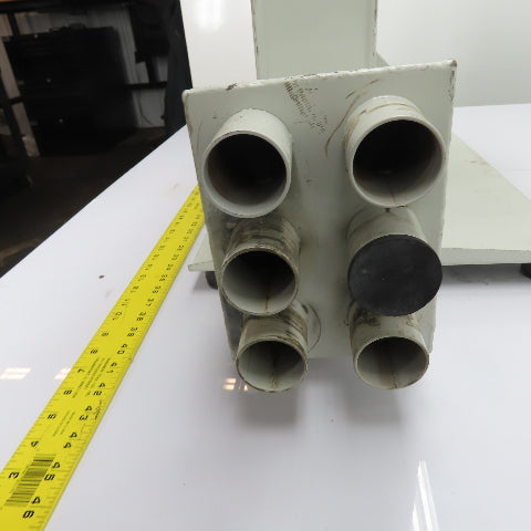 22" Centrifugal Fan Blower 3HP 3Ph 230/460V (6)1-3/4" OD Outlet