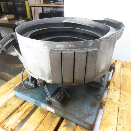 B&C Fabricating 24CCW Vibratory Parts Feeder 24" ID Bowl 1Ph 115V (Parts/Repair)