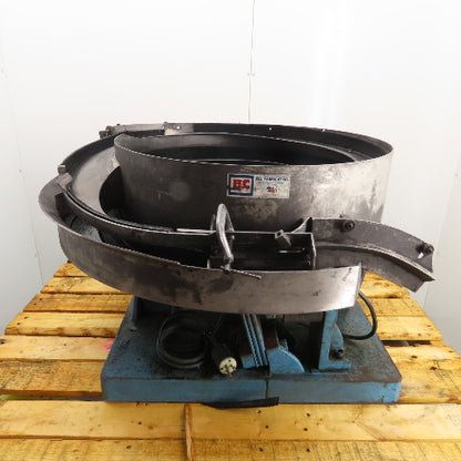 B&C Fabricating 24CCW Vibratory Parts Feeder 24" ID Bowl 1Ph 115V (Parts/Repair)