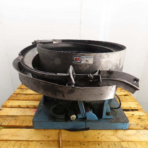 B&C Fabricating 24CCW Vibratory Parts Feeder 24" ID Bowl 1Ph 115V (Parts/Repair)