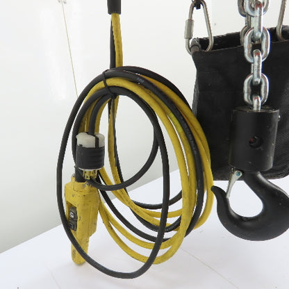 CM Lodestar Model RRS 2Ton 4000LB Electric Chain Hoist 20'Lift 16FPM 230/460 3Ph