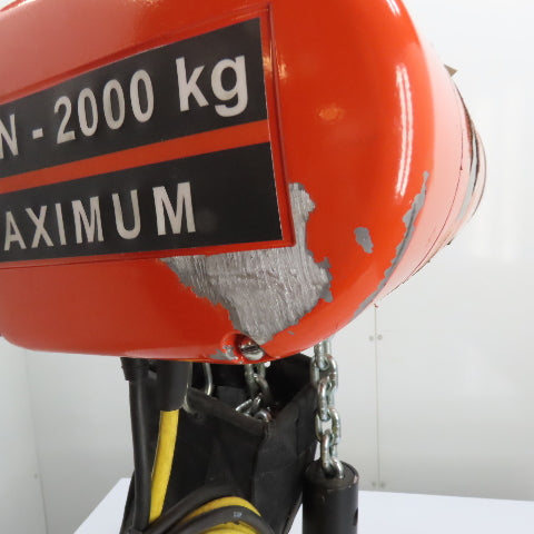 CM Lodestar Model RRS 2Ton 4000LB Electric Chain Hoist 20'Lift 16FPM 230/460 3Ph