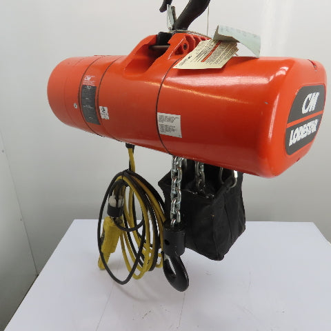 CM Lodestar Model RRS 2Ton 4000LB Electric Chain Hoist 20'Lift 16FPM 230/460 3Ph
