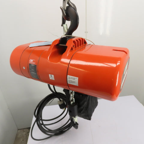 CM Lodestar Model RRS 2Ton 4000LB Electric Chain Hoist 20'Lift 16FPM 230/460 3Ph