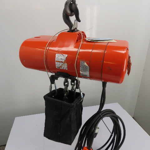 CM Lodestar Model RRS 2Ton 4000LB Electric Chain Hoist 20'Lift 16FPM 230/460 3Ph