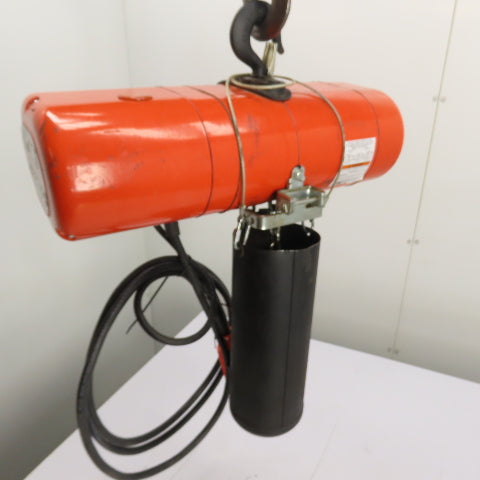 CM Lodestar Model F 1/2 Ton Electric Chain Hoist 20' Lift 16FPM 230/460 3Ph