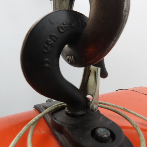 CM Lodestar Model F 1/2 Ton Electric Chain Hoist 20' Lift 16FPM 230/460 3Ph