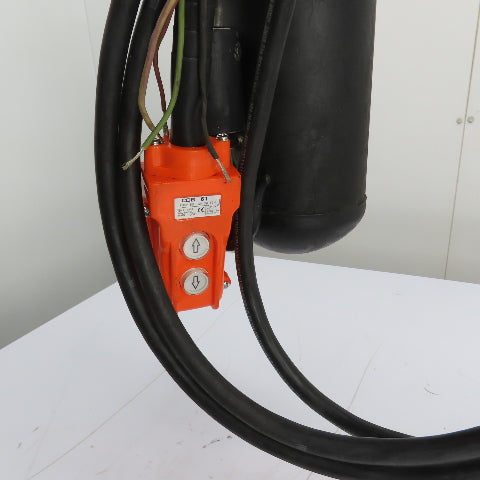 CM Lodestar Model F 1/2 Ton Electric Chain Hoist 20' Lift 16FPM 230/460 3Ph
