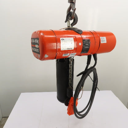 CM Lodestar Model F 1/2 Ton Electric Chain Hoist 20' Lift 16FPM 230/460 3Ph
